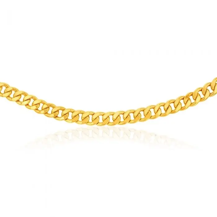 9ct Magnificent Yellow Gold Copper Filled Curb Chain