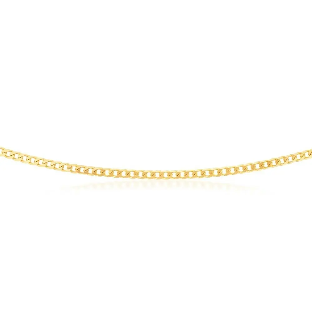 9ct Yellow Solid Gold 120 Gauge Curb 55cm Chain