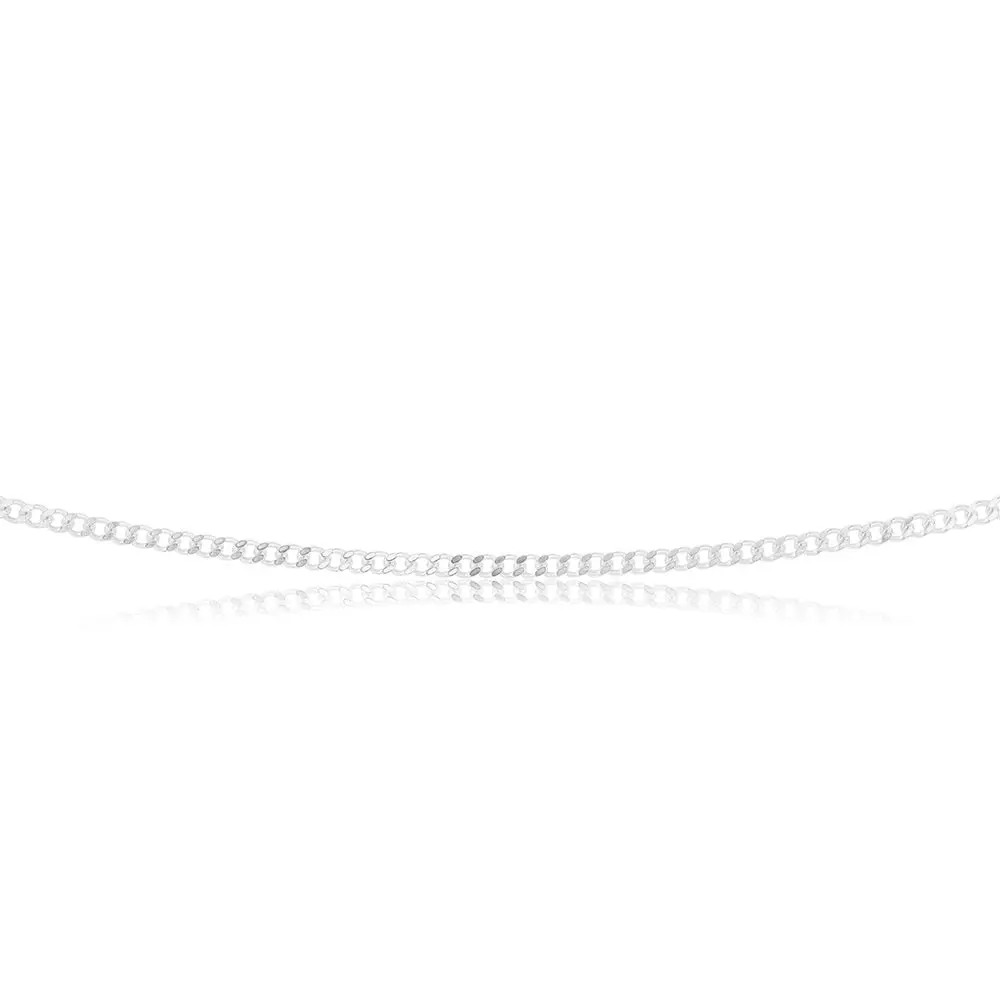 Sterling Silver 60 Gauge Curb Chain 45cm