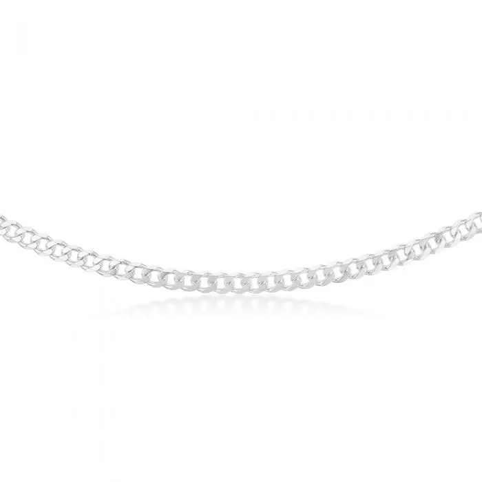 Sterling Silver Curb Heavy 150 Gauge 50cm Chain