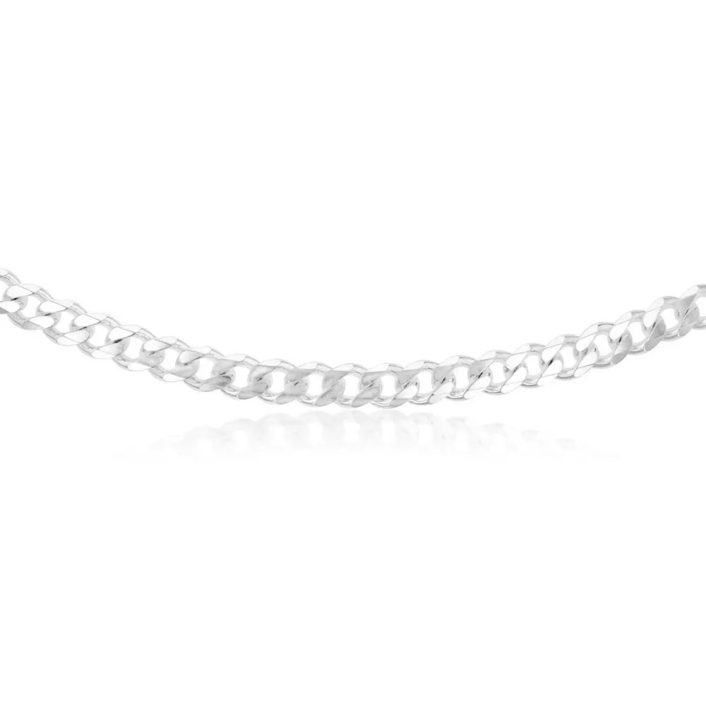 Sterling Silver Curb 300 Gauge 60cm Chain