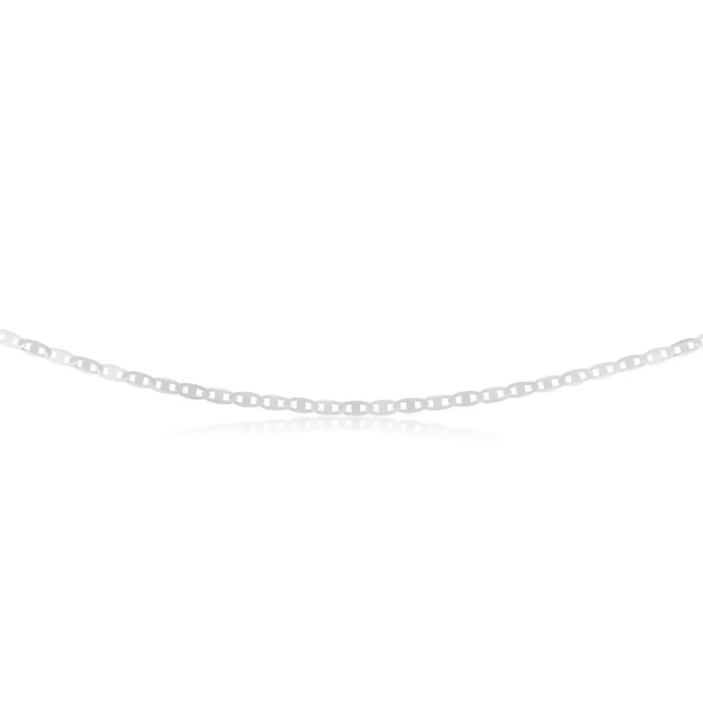 Sterling Silver Anchor 50 Gauge 55cm Chain