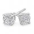 18ct White Gold Stud Earrings With 0.5 Carats Of Diamonds