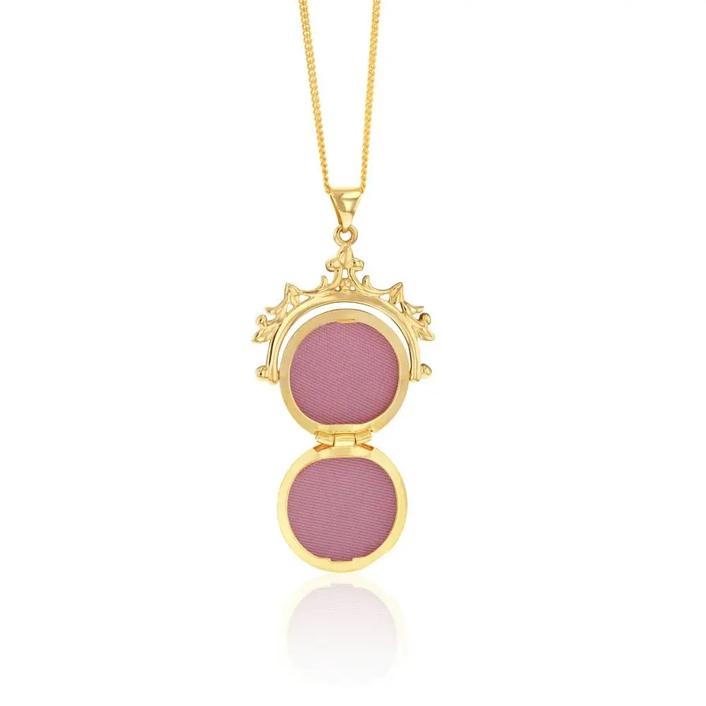 9ct Yellow Gold Spinner Locket Pendant