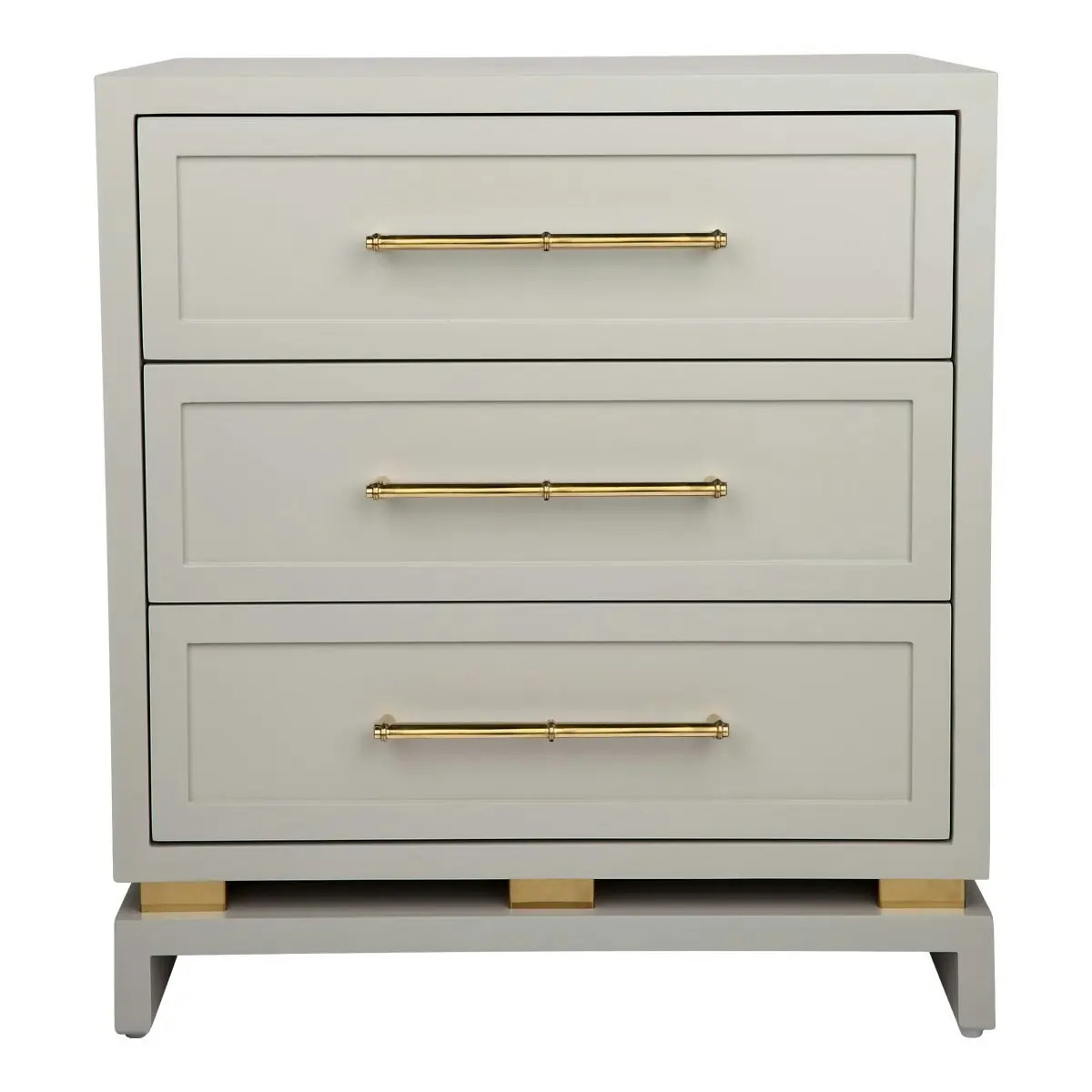 Pearl Bedside Table - Large Grey