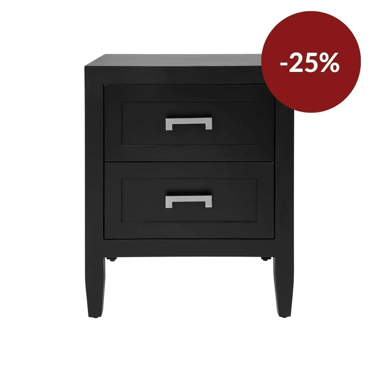 Soloman Bedside Table - Small Black