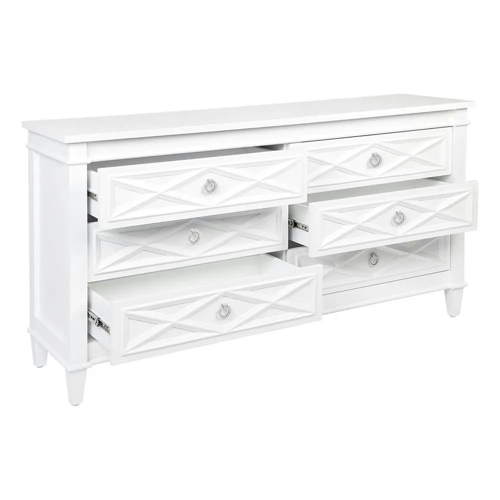 Plantation 6 Drawer Chest - White