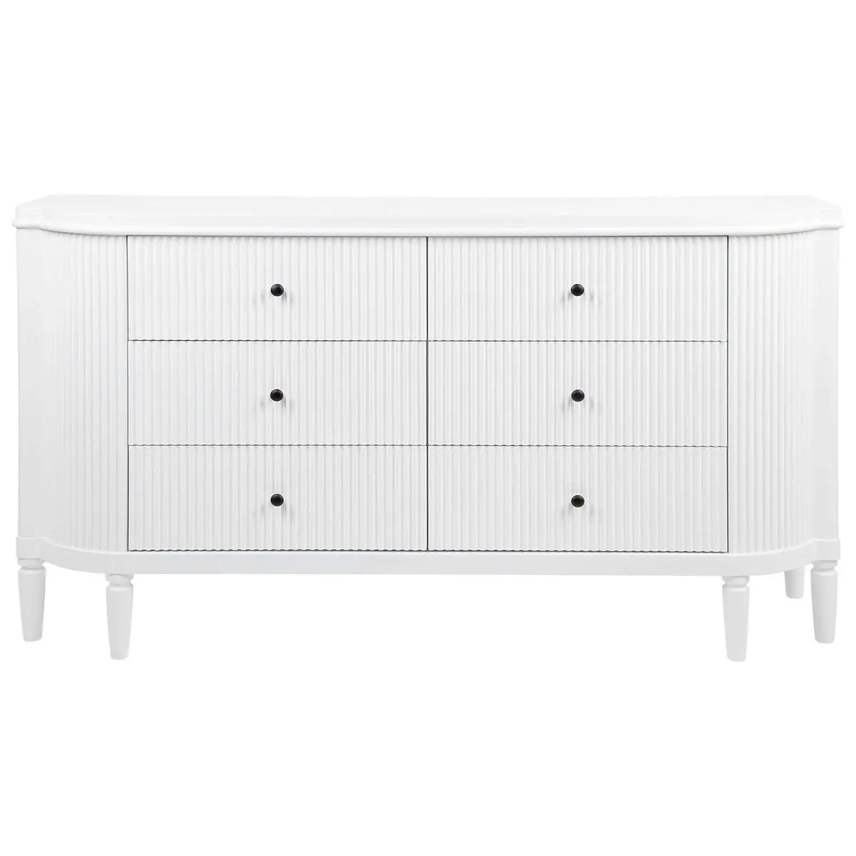 Arielle 6 Drawer Chest - White