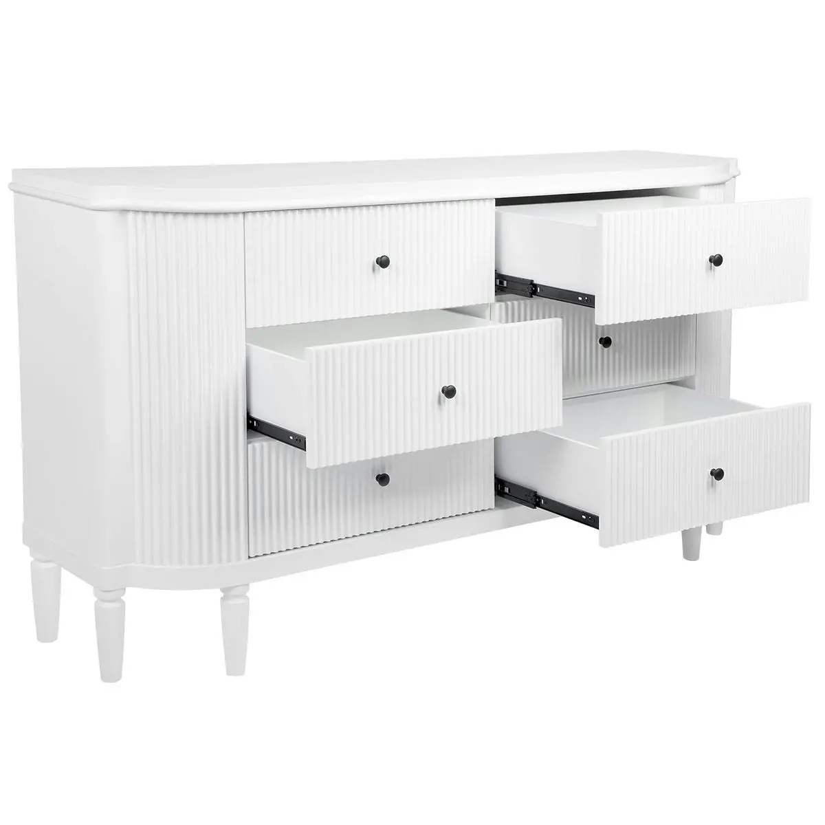 Arielle 6 Drawer Chest - White