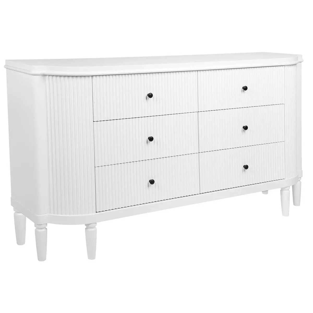 Arielle 6 Drawer Chest - White