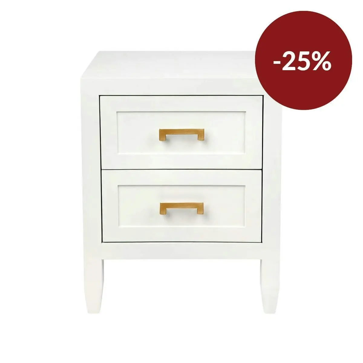 Soloman Bedside Table - Small White