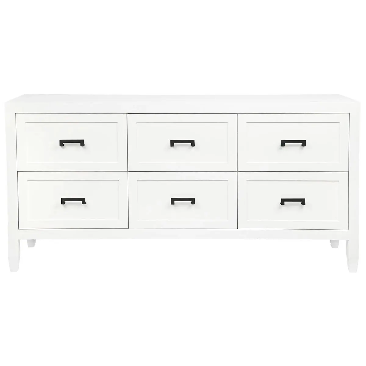 Soloman 6 Drawer Chest - White