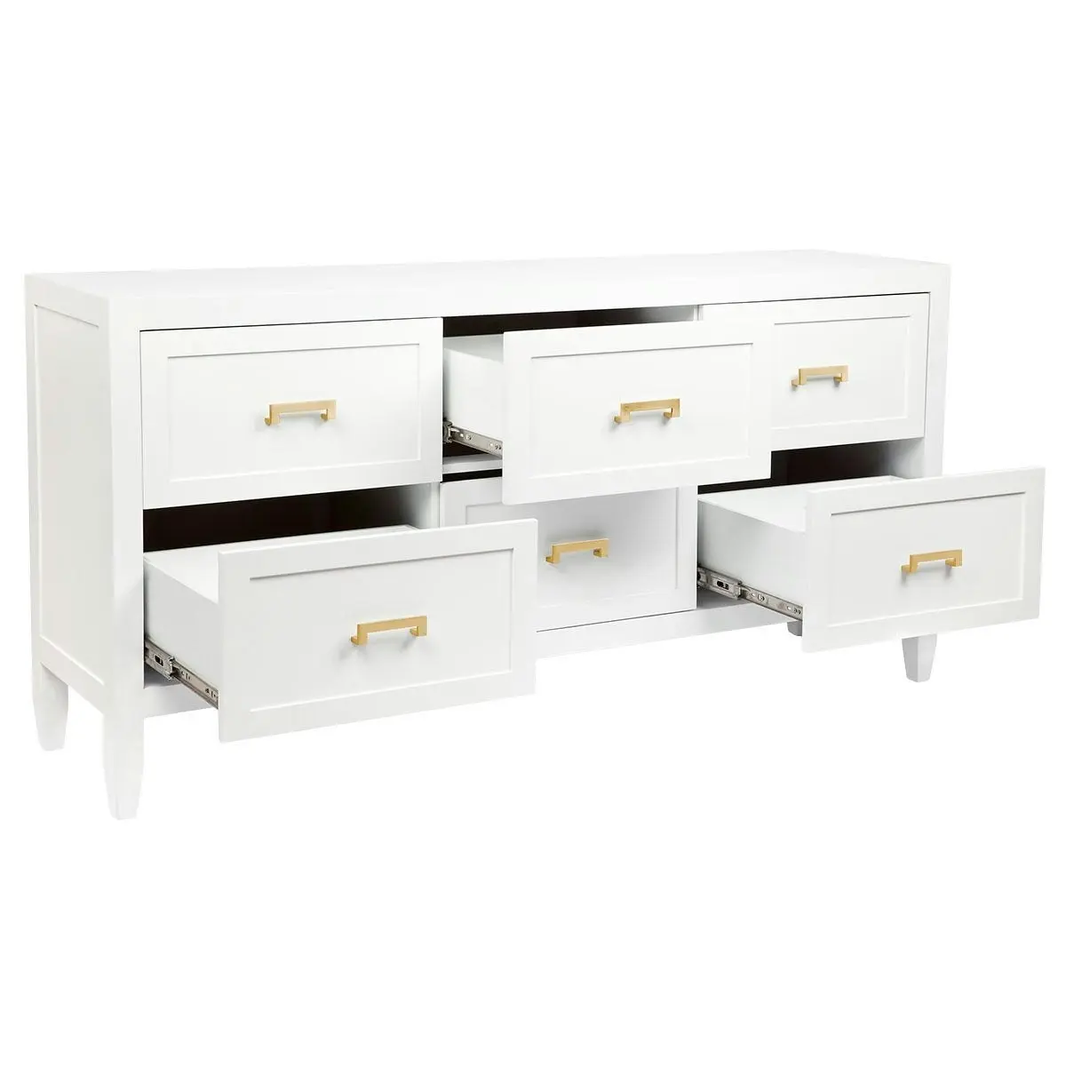 Soloman 6 Drawer Chest - White