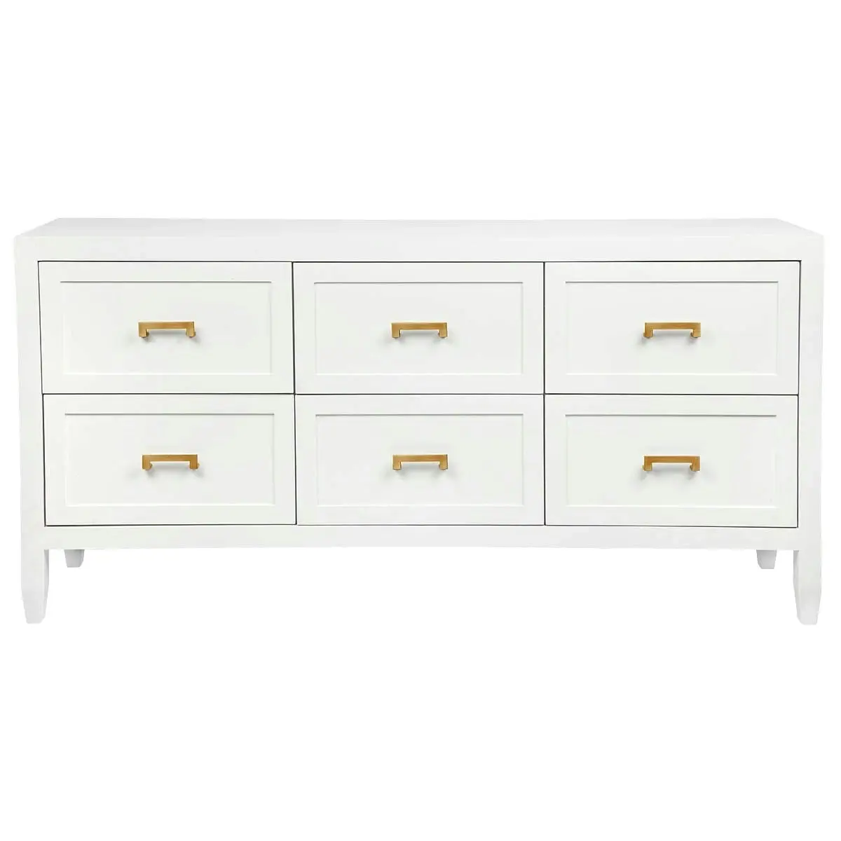 Soloman 6 Drawer Chest - White