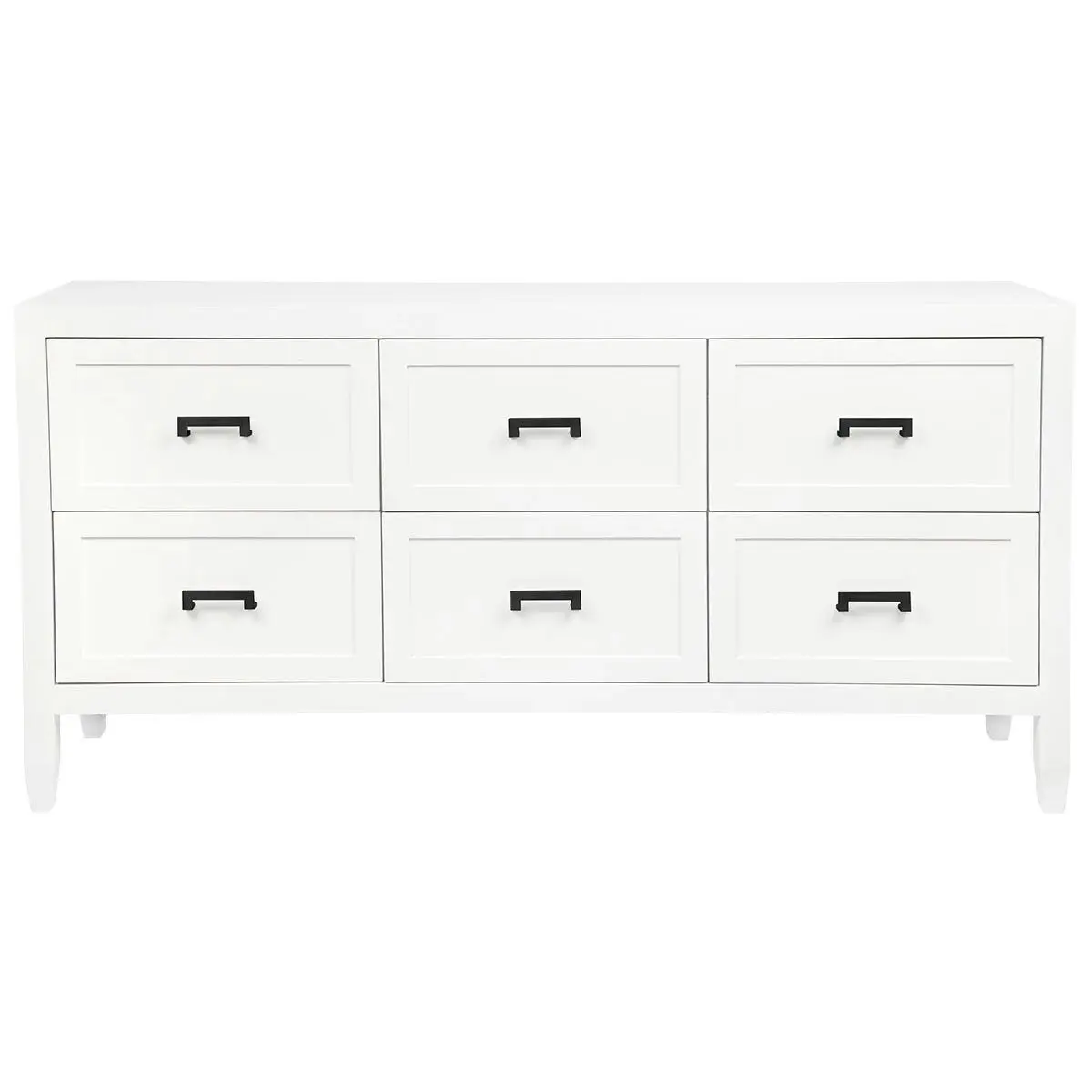 Soloman 6 Drawer Chest - White