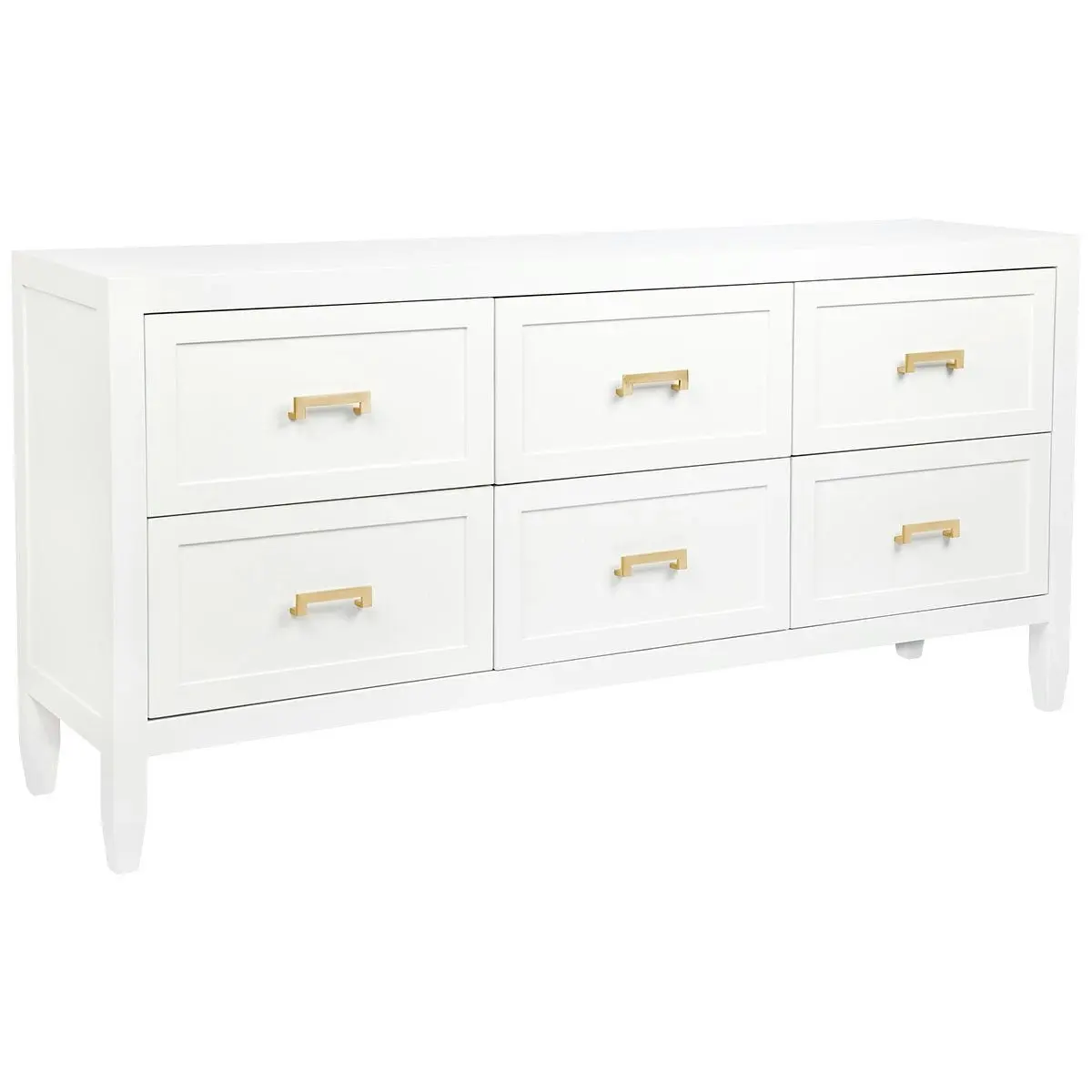 Soloman 6 Drawer Chest - White