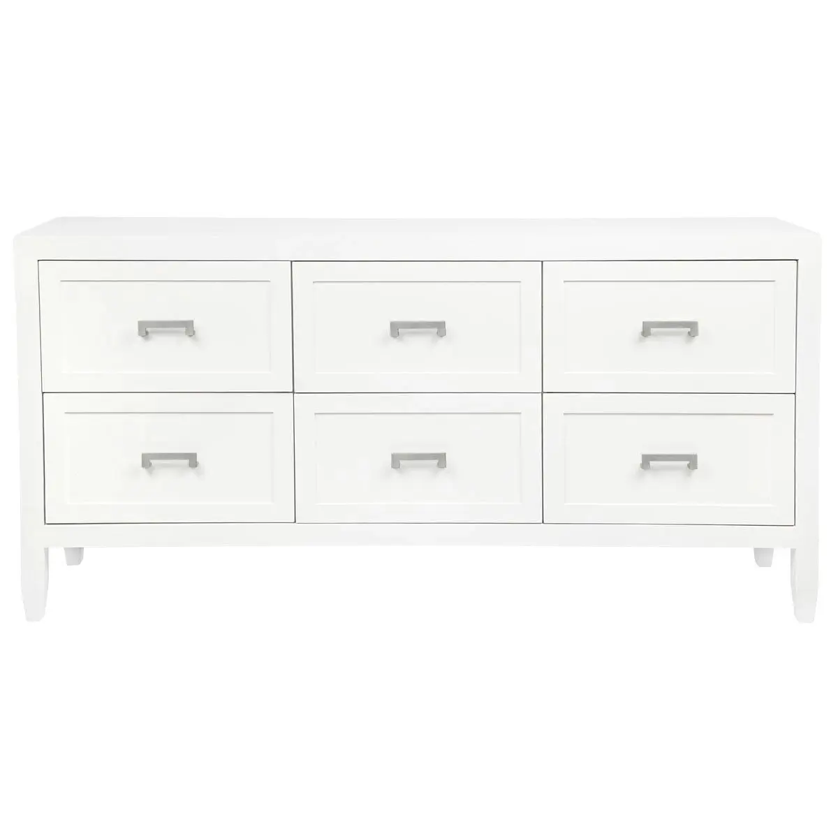 Soloman 6 Drawer Chest - White