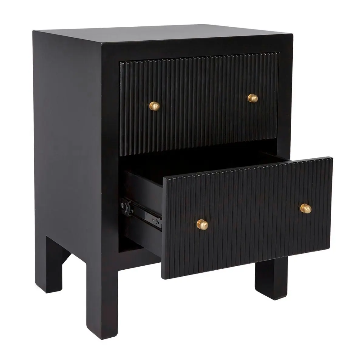 Ariana Bedside Table - Small Black