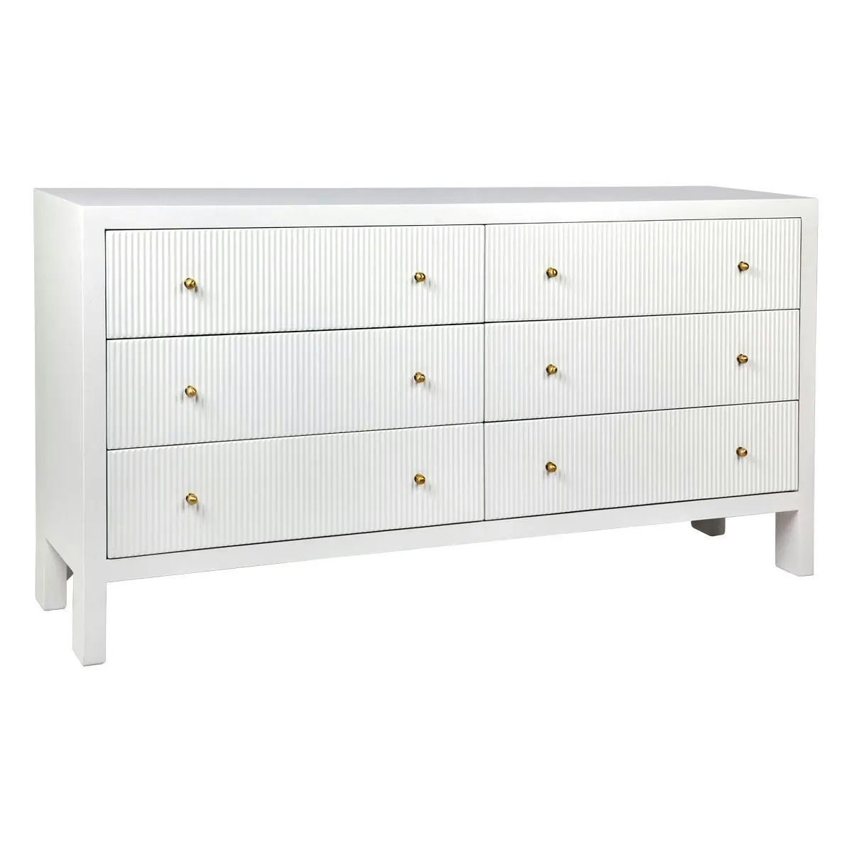 Ariana 6 Drawer Chest - White