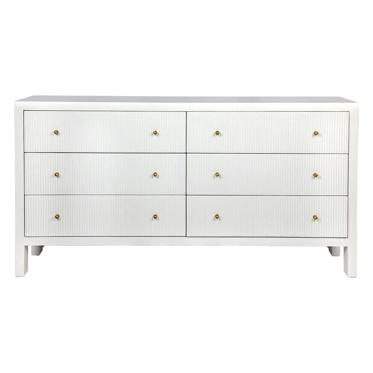 Ariana 6 Drawer Chest - White