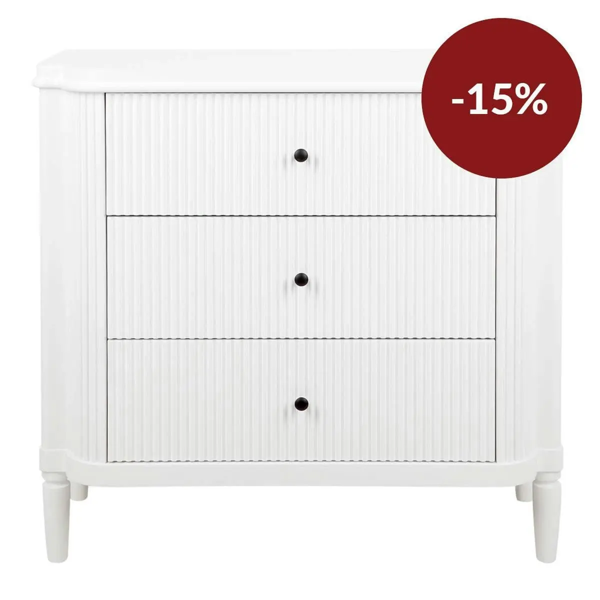 Arielle 3 Drawer Chest - White