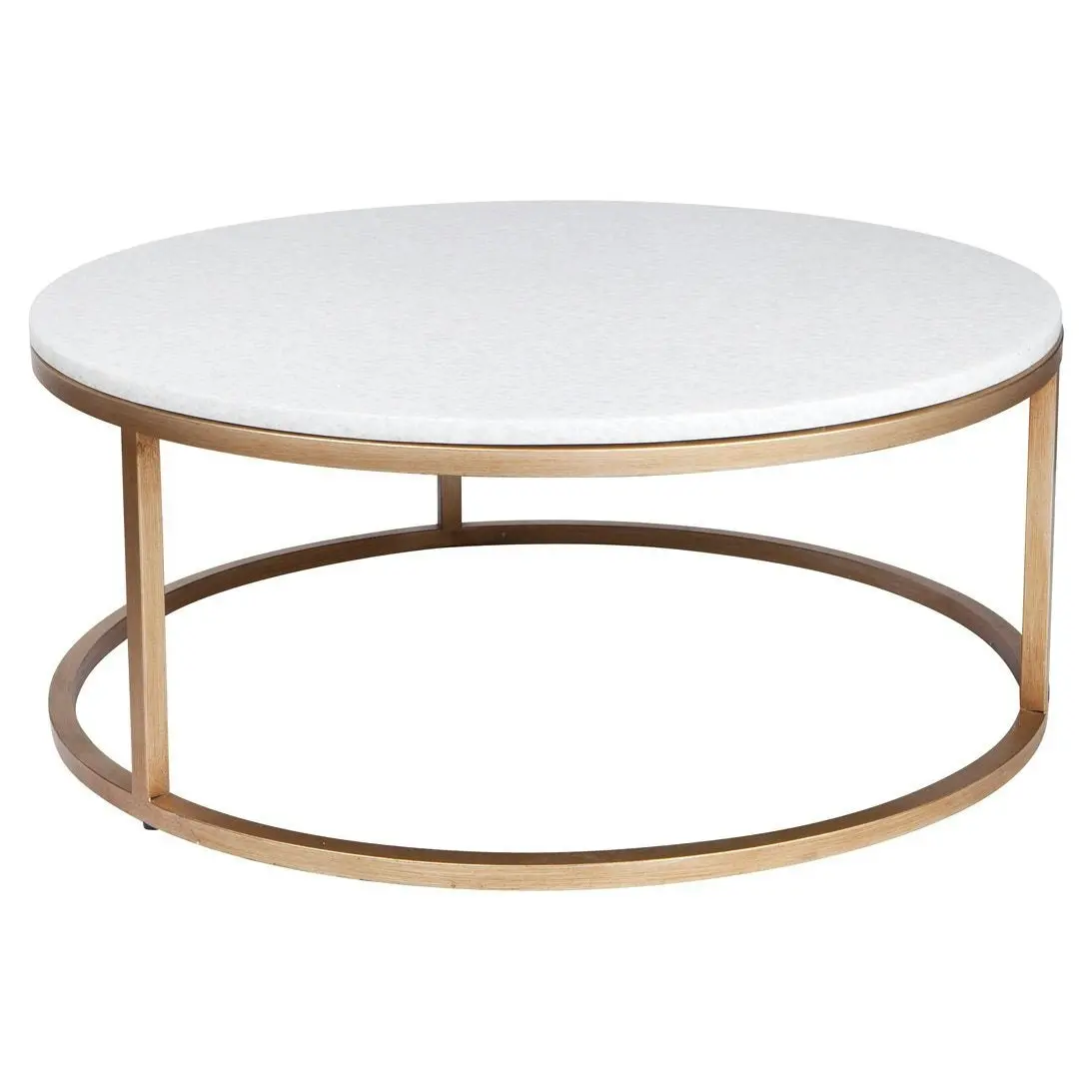 Chloe Stone Nesting Coffee Tables - Antique Gold