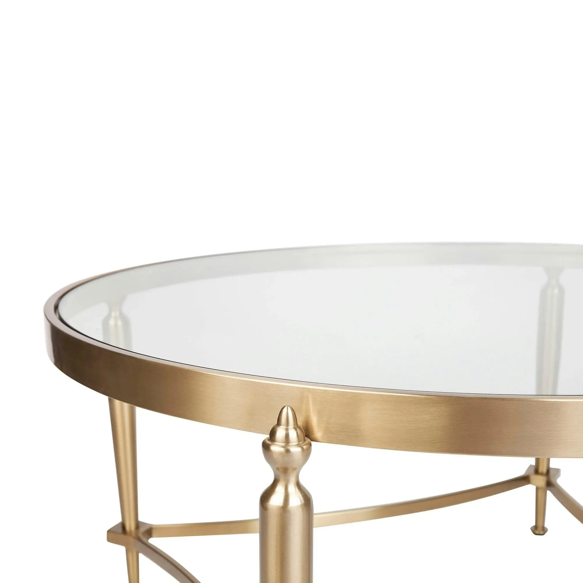 Jak Glass Coffee Table - Gold