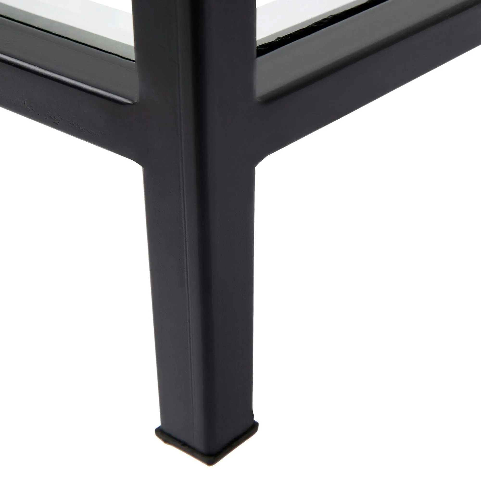 Cocktail Glass Square Side Table - Black