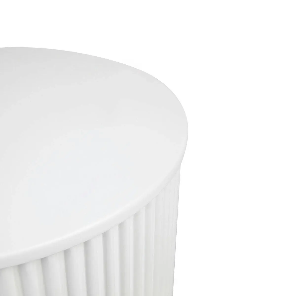 Nomad Round Side Table - White