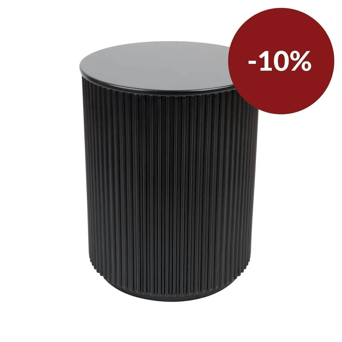 Nomad Round Side Table - Black