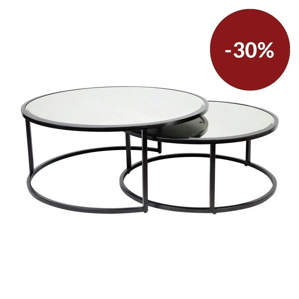 Serene Nesting Coffee Tables - Black