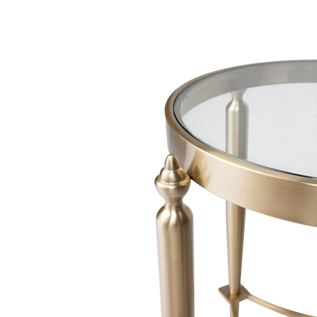 Jak Glass Side Table - Gold