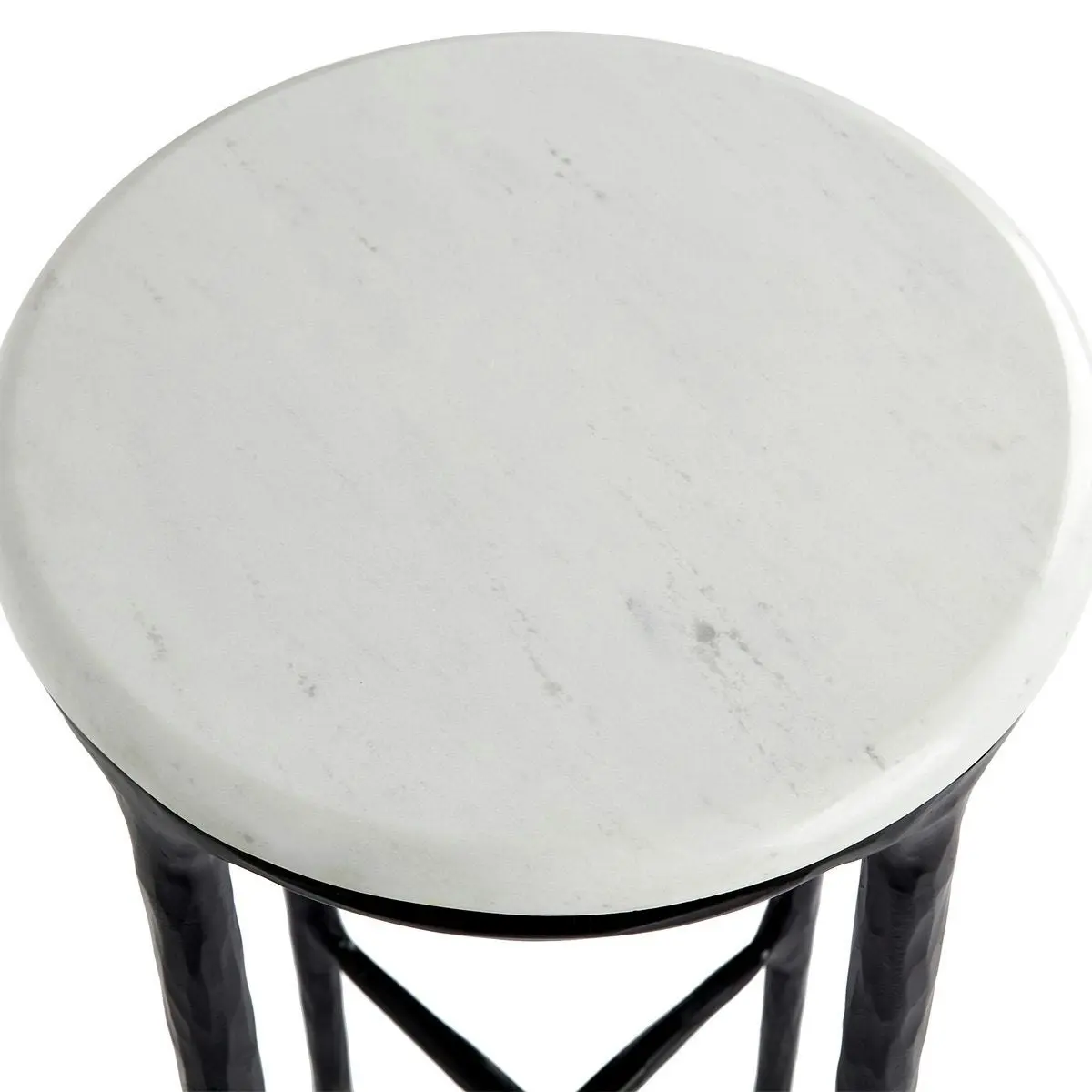 Heston Marble Petite Side Table - Black