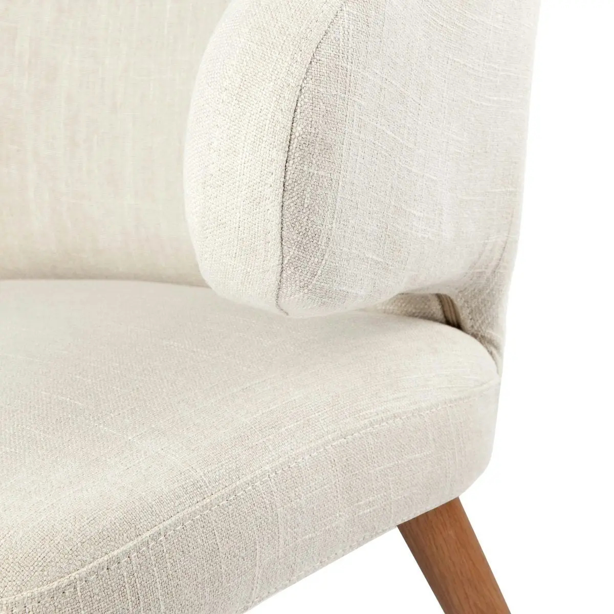 Harlow Natural Dining Chair - Natural Linen