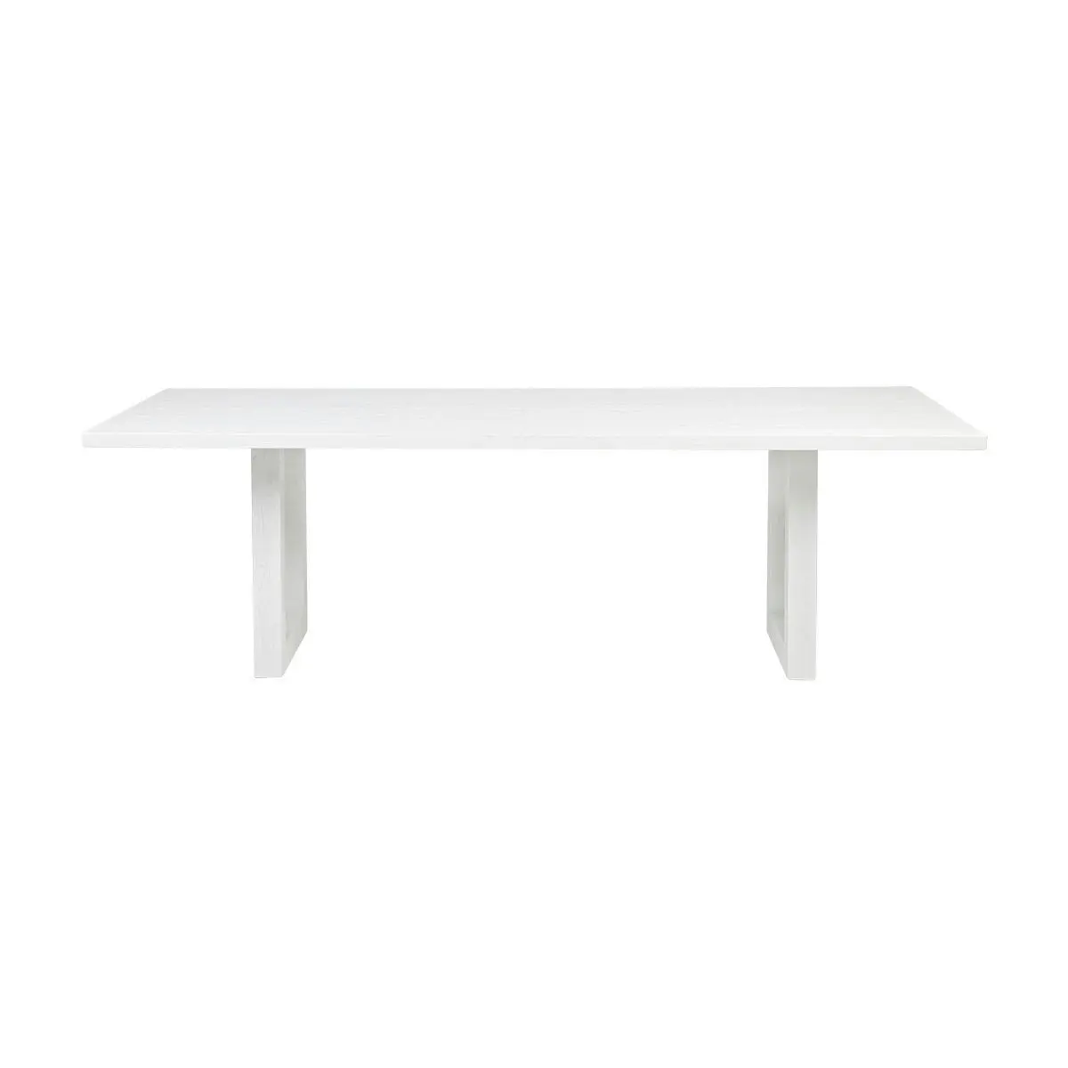 Leeton Oak Dining Table - 2m White