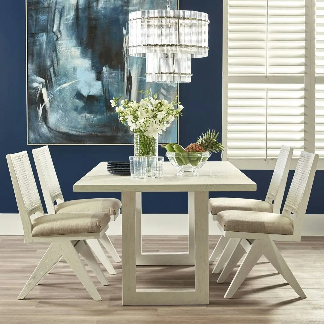 Leeton Oak Dining Table - 2m White