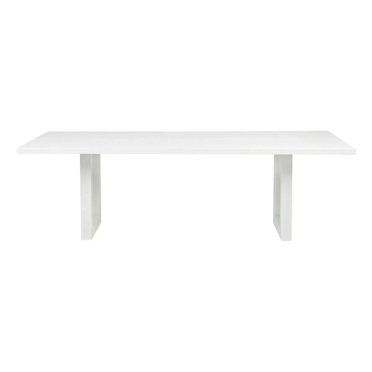 Leeton Oak Dining Table - 2.4m White