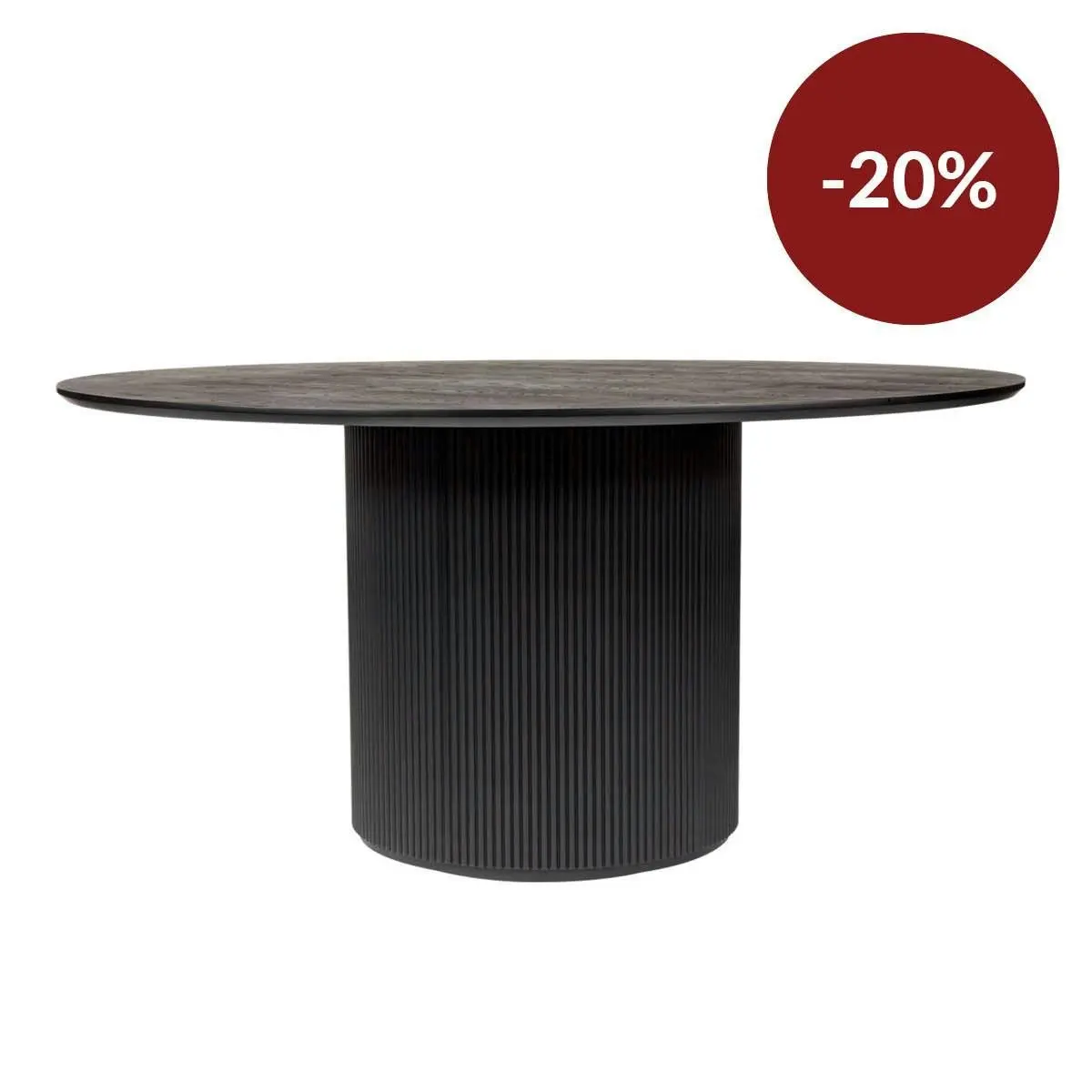 Arlo Round Dining Table - 1.5m Black