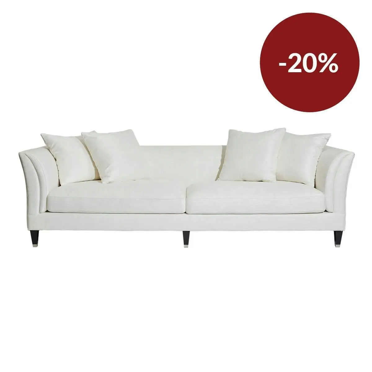 Tailor 3 Seater Sofa - Ivory Linen