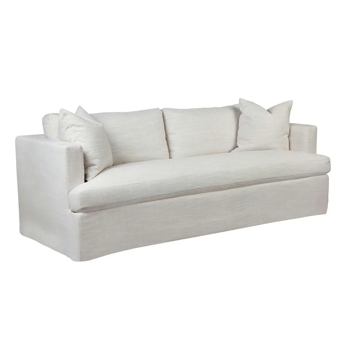 Birkshire 3 Seater Slip Cover Sofa - Off White Linen