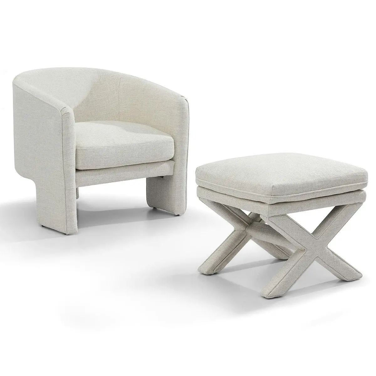 Candace Stool - Natural Linen