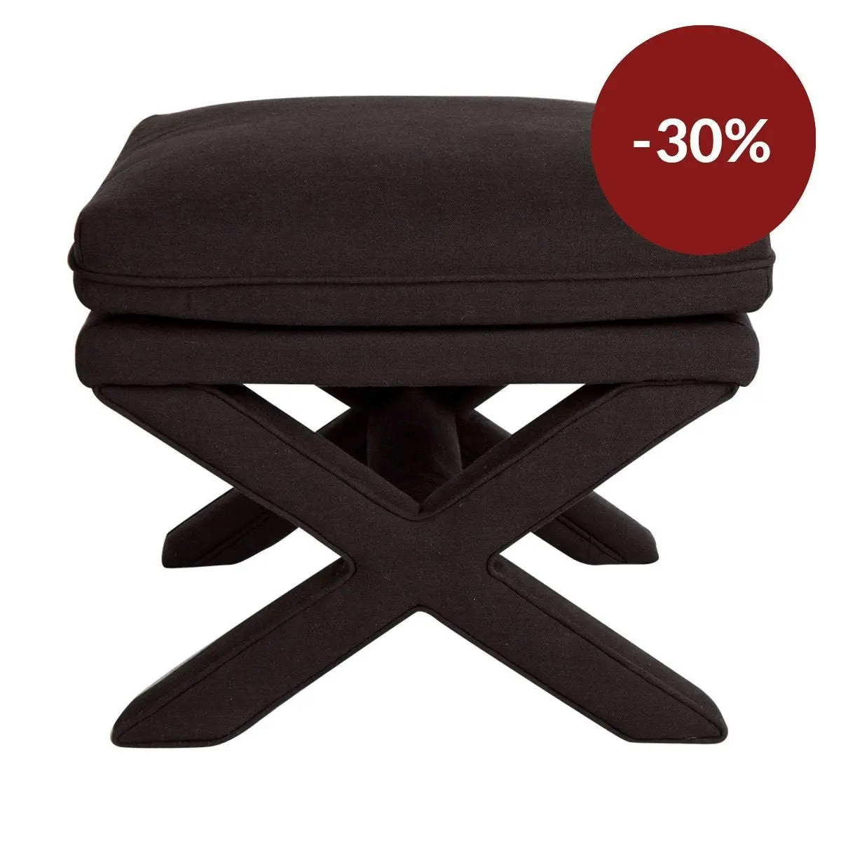 Candace Stool - Black Linen