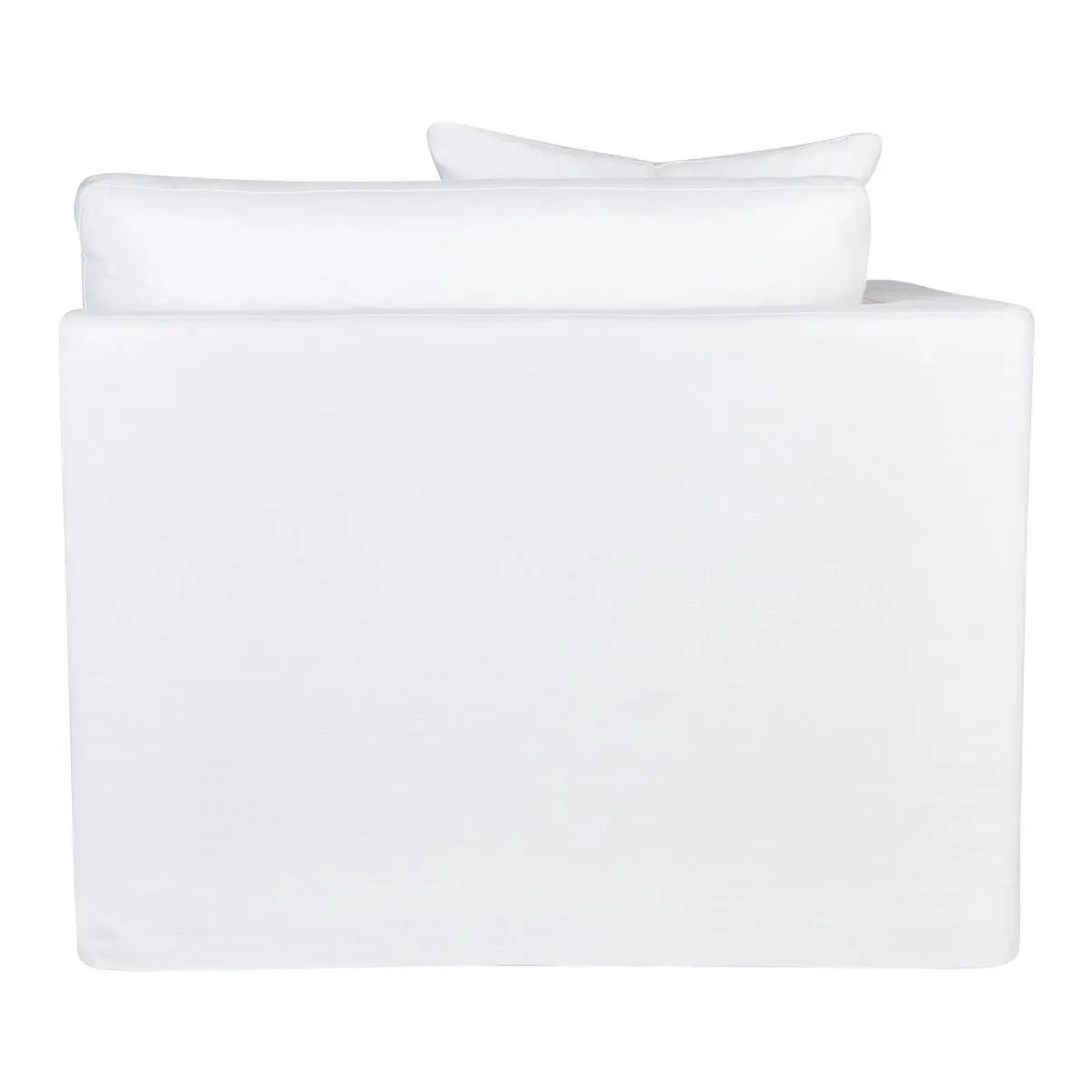 Birkshire Slip Cover Left Arm Facing Seat  - White Linen