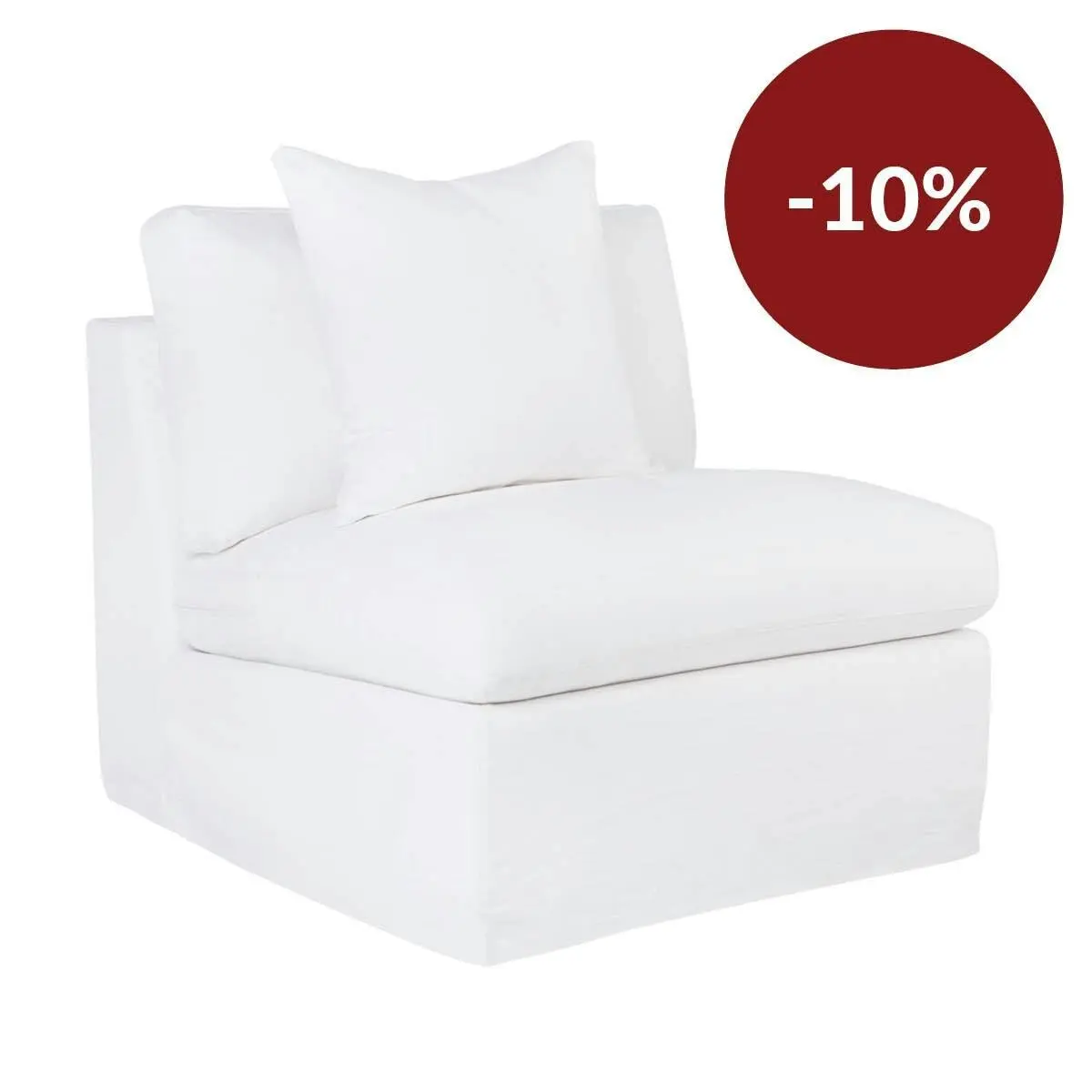 Birkshire Slip Cover Occasional Chair - White Linen