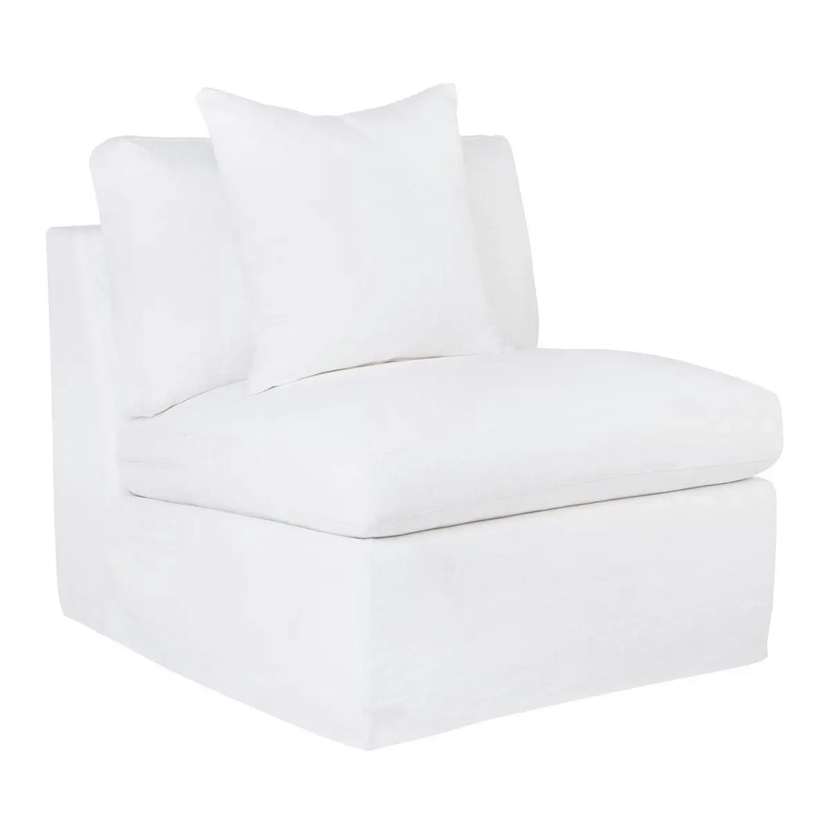 Birkshire Slip Cover Occasional Chair - White Linen