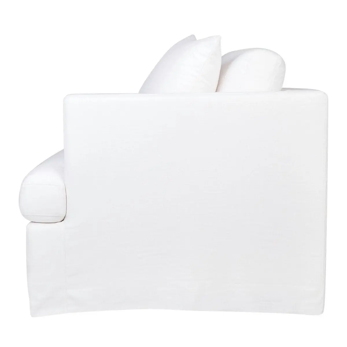 Birkshire Slip Cover Right Arm Facing Seat  - White Linen