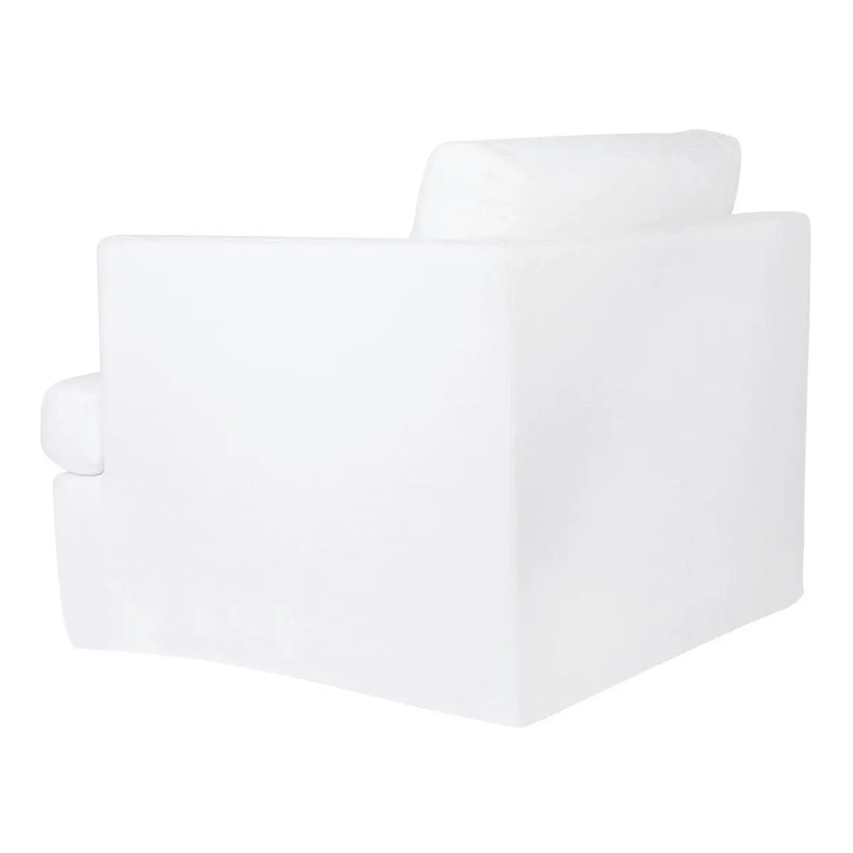 Birkshire Slip Cover Right Arm Facing Seat  - White Linen