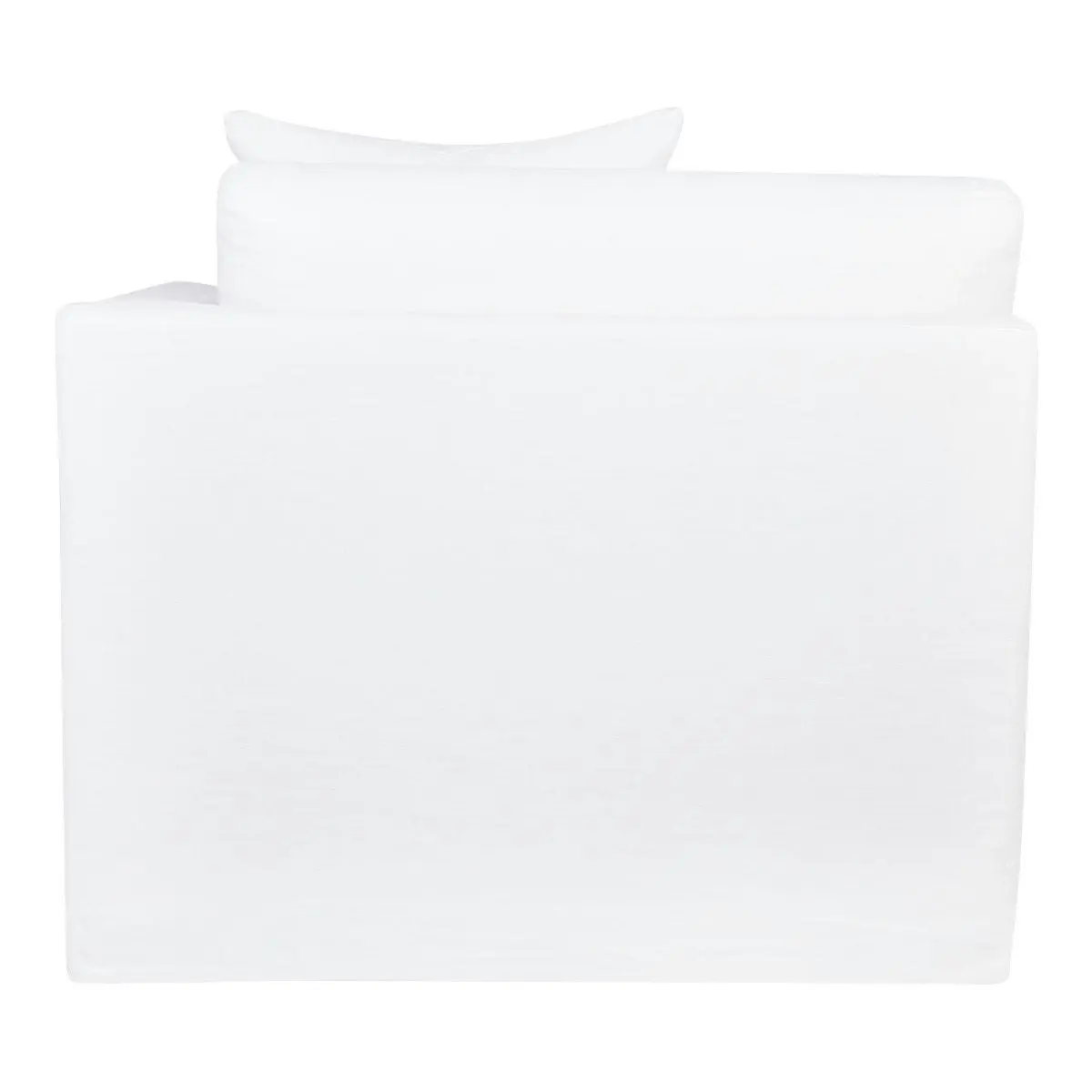 Birkshire Slip Cover Right Arm Facing Seat  - White Linen