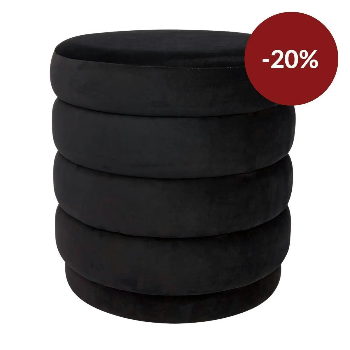 Demi Stool - Black Velvet