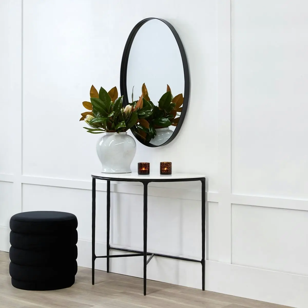 Demi Stool - Black Velvet